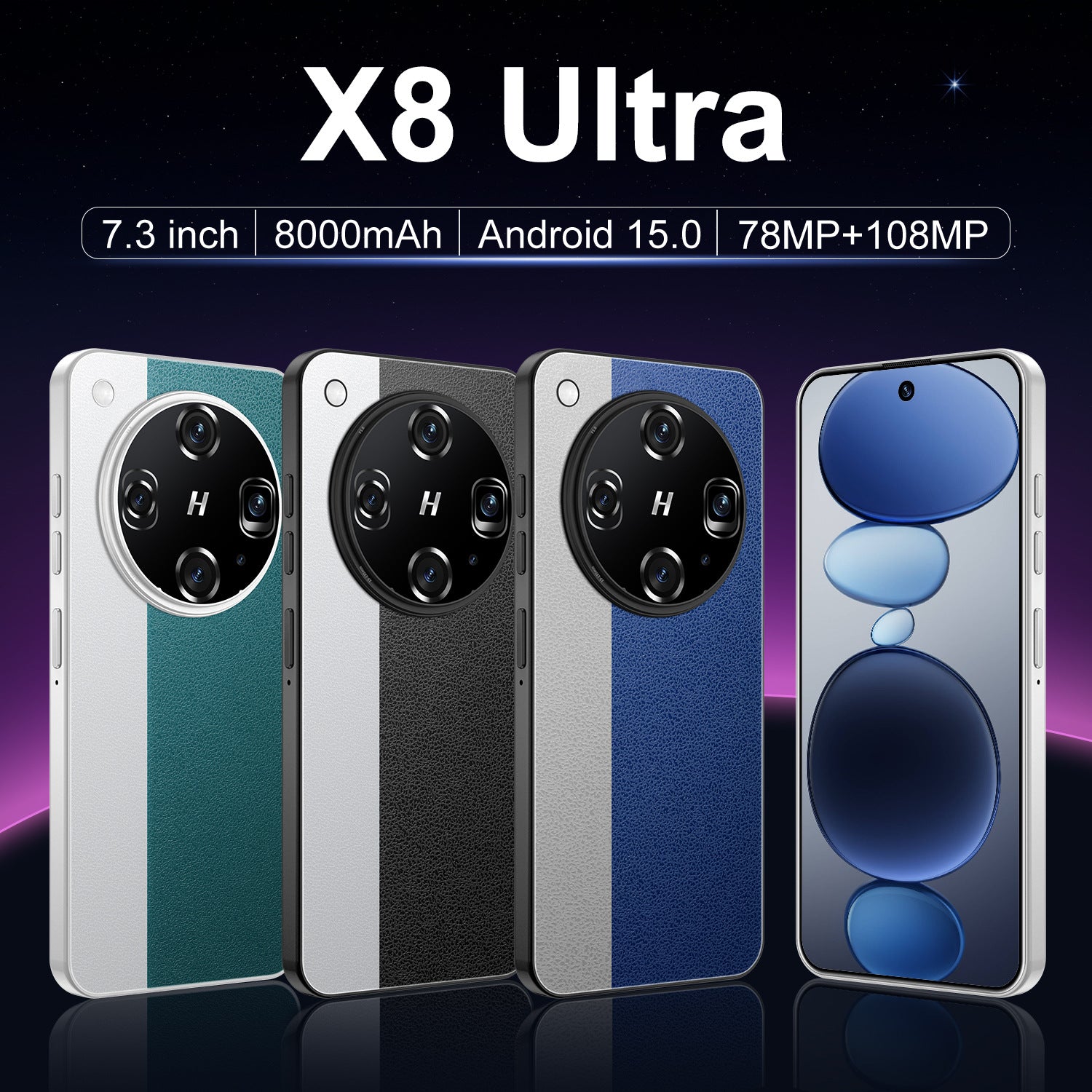Specially designed for smartphones X8 Ultra Android Large Screen16+1T Factory Price for Mobile Phones Dried shrimp