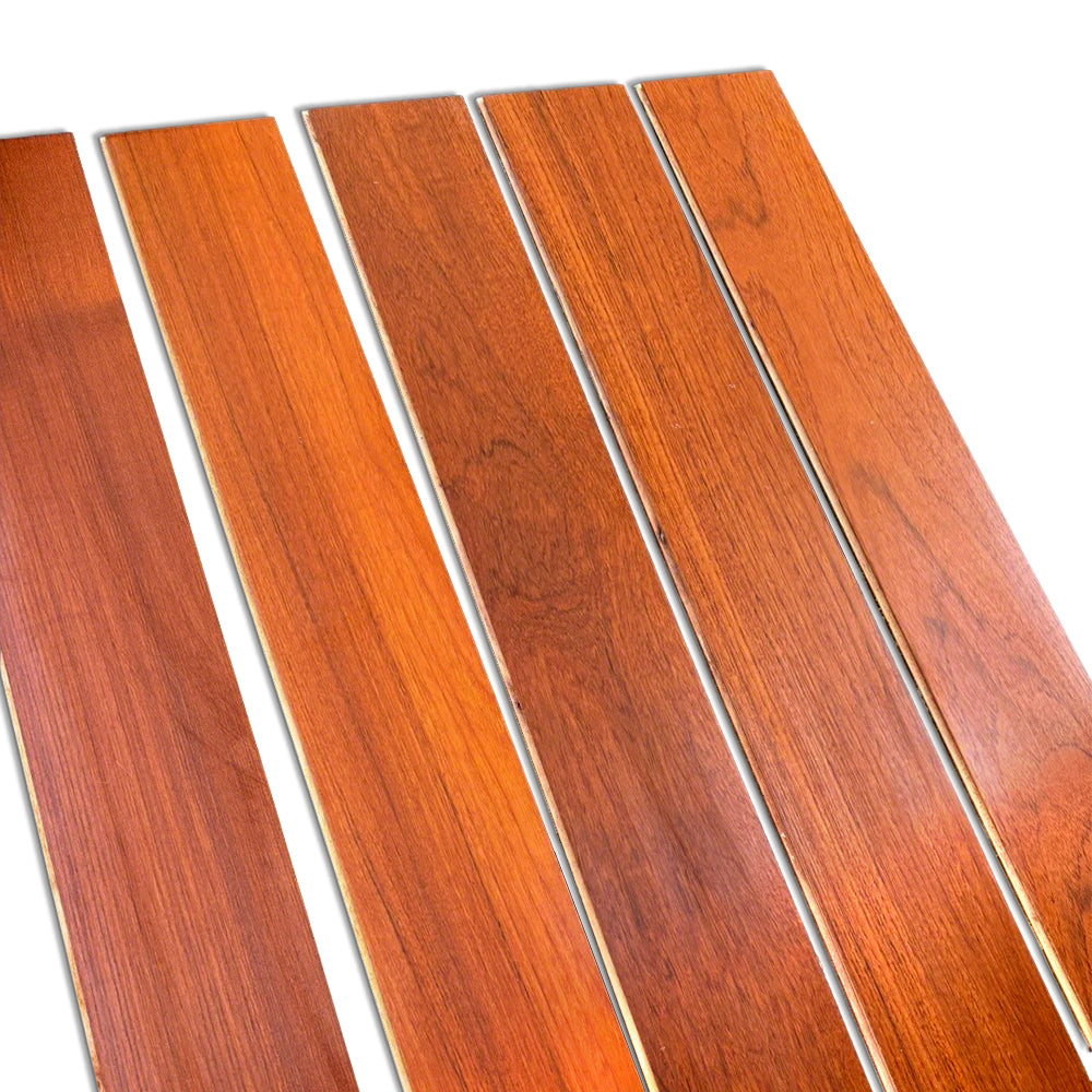 18mm Multi-Layer Engineered Teak Flooring Customizable Hardwood Panels UV Coated Waterproof Anti-Slip Exterior