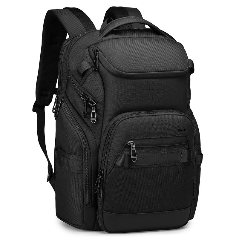 OZUKO Business Backpack Men's Computer Backpack Waterproof Large Capacity Commuting Simple High-end School Bag