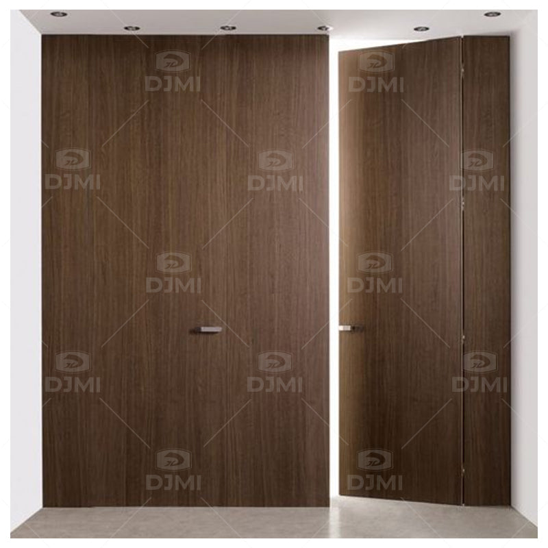 DJMI Interior Wood Built-In Hidden Doors Room Door Secret Wall Frameless Invisible Door