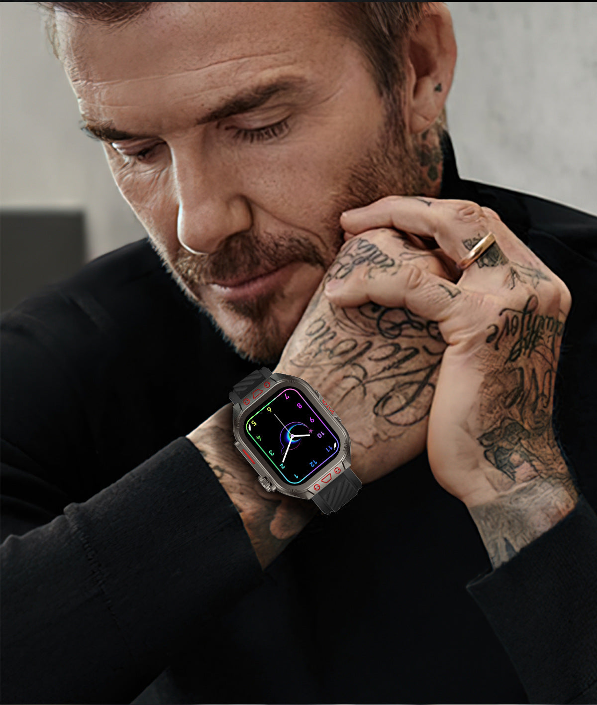 ZW10 Max Smart Watch Bluetooth Call True Heart Rate Step Sleep Monitor Flashlight Outdoor Three-Proof Sports