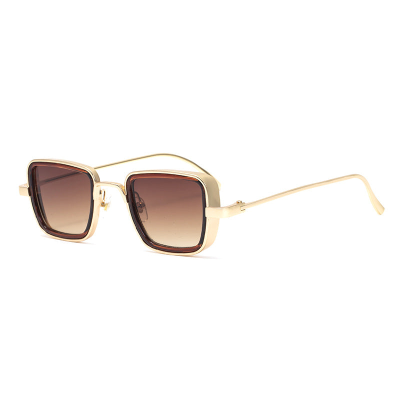 KABIR SINGH Steampunk Small Square Frame Sunglasses for Men High-end Indian Sunglasses Men's Glasses