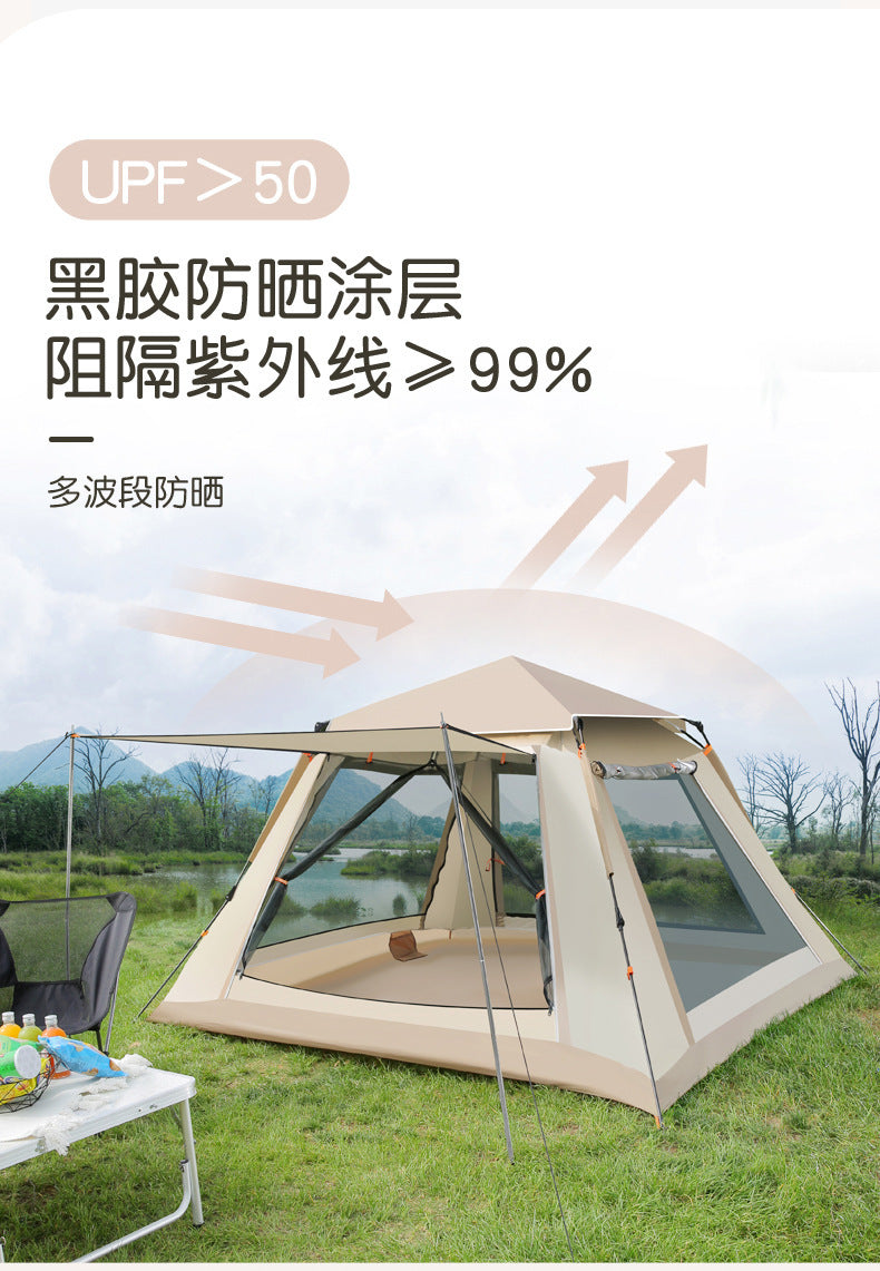 Fully Automatic Quick-Open Tent Outdoor Thickened Windproof Park Camping Portable Foldable Tent Sunshade Windproof