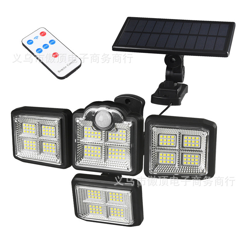 New Solar Wall Light Split Body Sensor Street Light Remote Control Garden Light LED Waterproof Garden Light