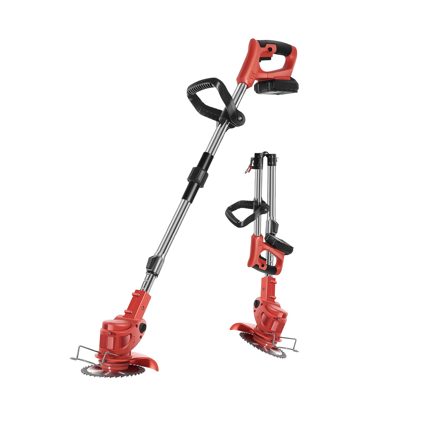 Lithium Battery Lawn Mower Weed Eater Rechargeable Household Grass Trimmer Electric Portable Garden Pruner Cordless