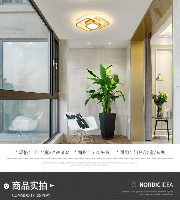 Exclusive Simple Aisle Light Nordic Ceiling Light Corridor Entrance Hallway Balcony LED Cloakroom Light