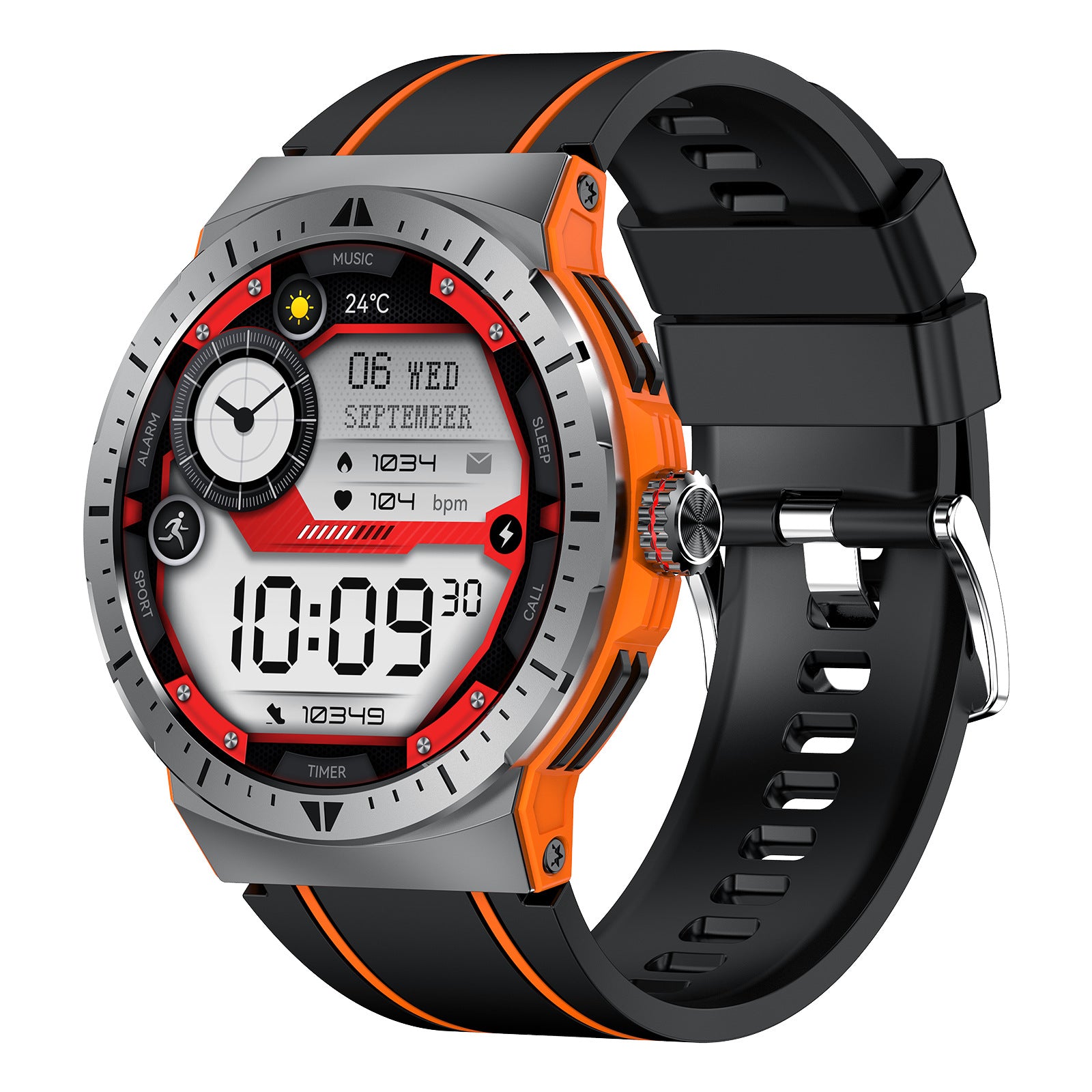 HK52Watch Bluetooth Call Heart Rate Monitoring Exercise Blood Oxygen Blood Pressure AMOLED Multi-Dial Switch Hot Sale