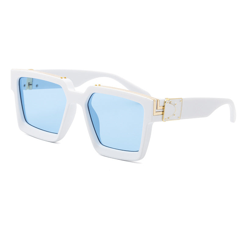 86229Large Frame Sunglasses for Women, European and American Internet Celebrity Style, 0k Fashionable Rich Men's Sunglasses sunglasses