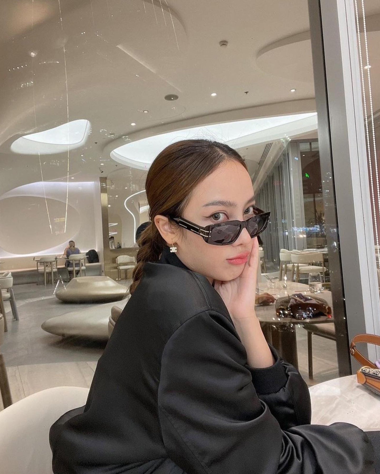 Fashion Square Frame Sunglasses for Women, Sun Protection, High-End European and American Style Small Frame Glasses Wholesale sunglasses Sunglasses