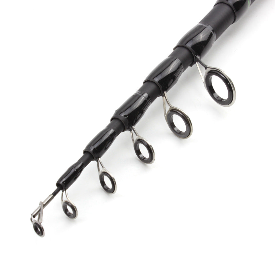 One-piece Straight Handle Telescopic Lure Rod Ultra-short Ultra-light Bass Rod Carbon Fiber Vibration Lure Rod lure