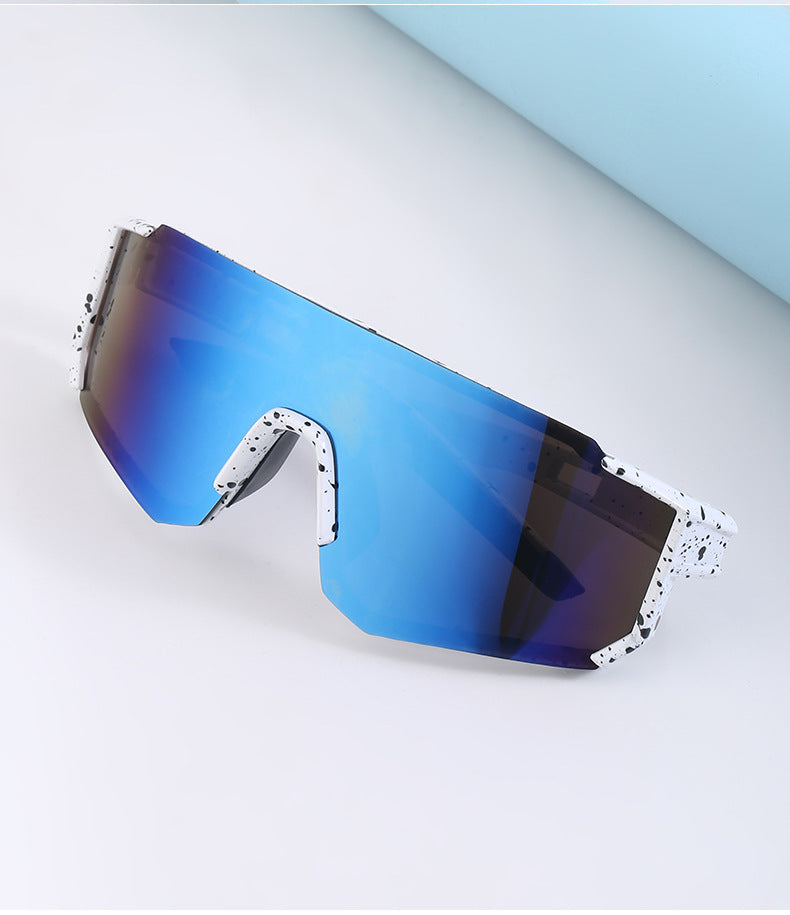 Cycling Goggles Colorful Outdoor Women's European and American One-piece Sunglasses Windproof Skiing Sports Sunscreen Sunglasses Men
