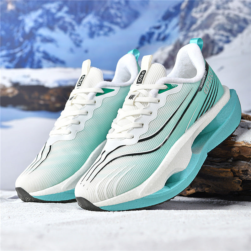 Friction Sound Real Explosion Soft Sole Breathable Racing Running Shoes Unisex Versatile Shock Absorption Anti-Slip Couple Casual Sports Shoes