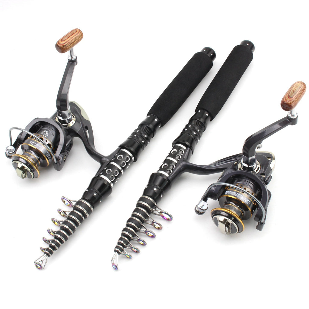 Fishing Gear: Ultra-Short Portable Telescopic Fishing Rod, Small Sea Rod, Rock Fishing Long Casting Rod, Fishing Set