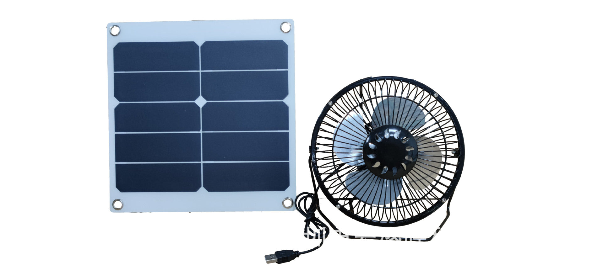 10W 12V Solar Panel and Fan RV Travel Car Camping Pet Chicken Coop Ventilator