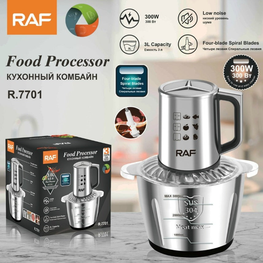 RAF European Standard Electric Meat Grinder Meat Mincer Meat Mixer3L Household Meat Grinder Multi-Functional Cooking Tool R 7701