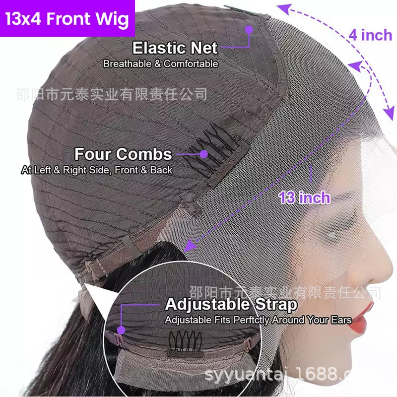 Curly Lace Front Synthetic  Wig Lace Frontal for Black Women