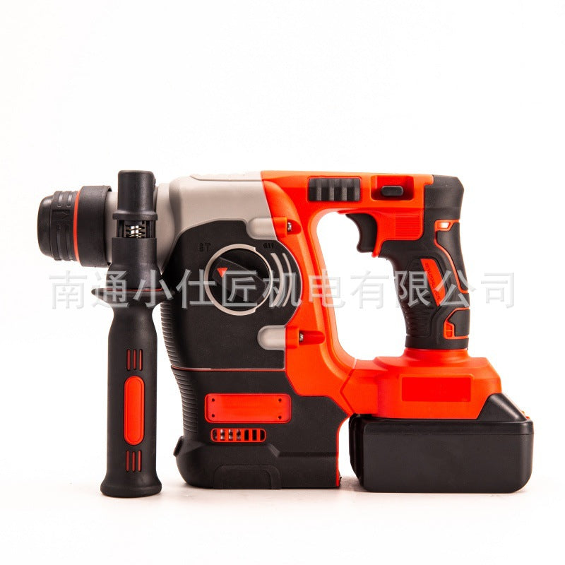 Rechargeable Rotary Hammer Cordless Concrete Drilling Brushless Lithium Battery Heavy-Duty Variable Speed Electric Hammer Electric Pickaxe