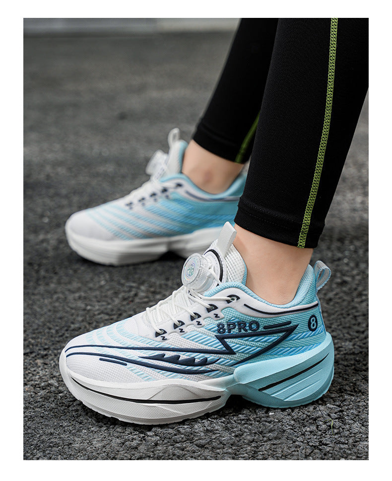 2025New Mesh Breathable Rotating Button Children's Shoes Student Training Running Shoes Red Rabbit Children's Mandarin Duck Sports Shoes