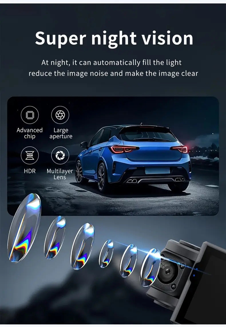 S7Sanlu New Model Dash Cam1080P Car Camera Four Lens HD Night Vision Recorder