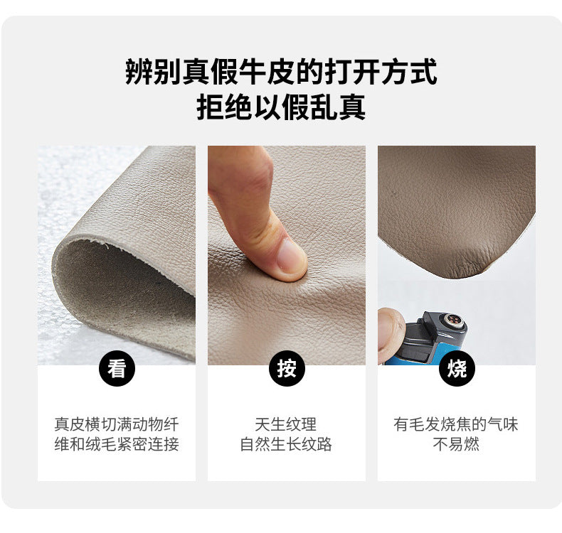 Italian Minimalist Living Room Genuine Leather Sofa Designer Straight Small Apartment Cream Style Lazy Cloud Sofa Shipping and tax not included