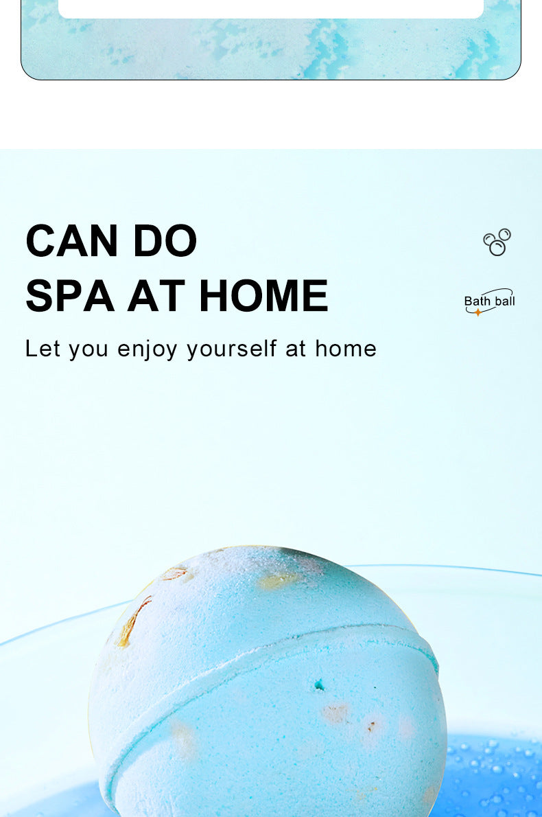 Full English Dried Flower Explosive Bath Salt Ball100gSADOER Clean Fragrance Bath Ball  Wholesale