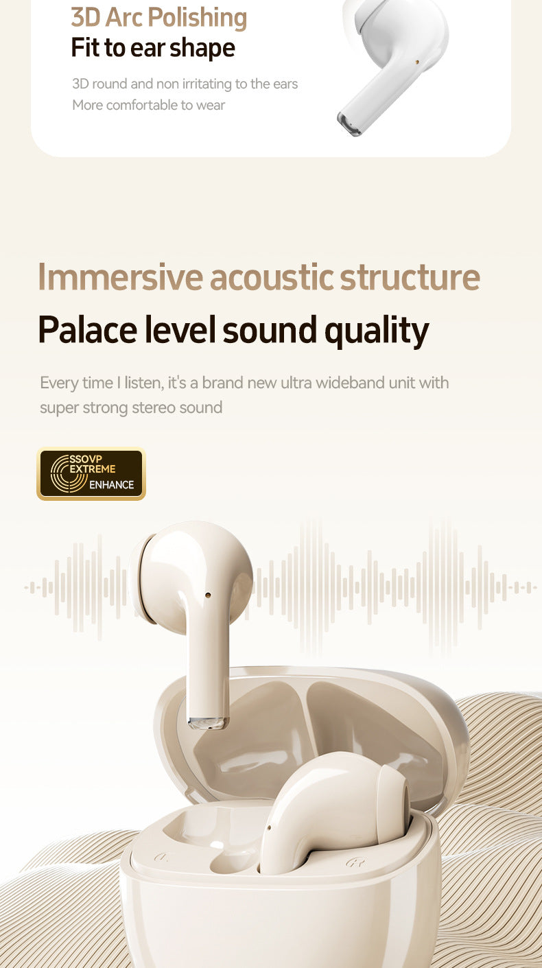 2025New M132Bluetooth Earbuds In-Ear High Sound Quality Long Battery Life Earbuds Wholesale Private Model Bluetooth Earbuds