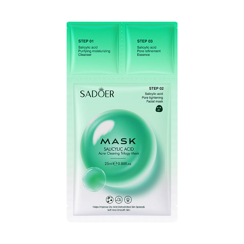 Trilogy Mask SADOER Hyaluronic Acid Firming Acne Removal Hydrating Beauty Mask Cross-Border Wholesale