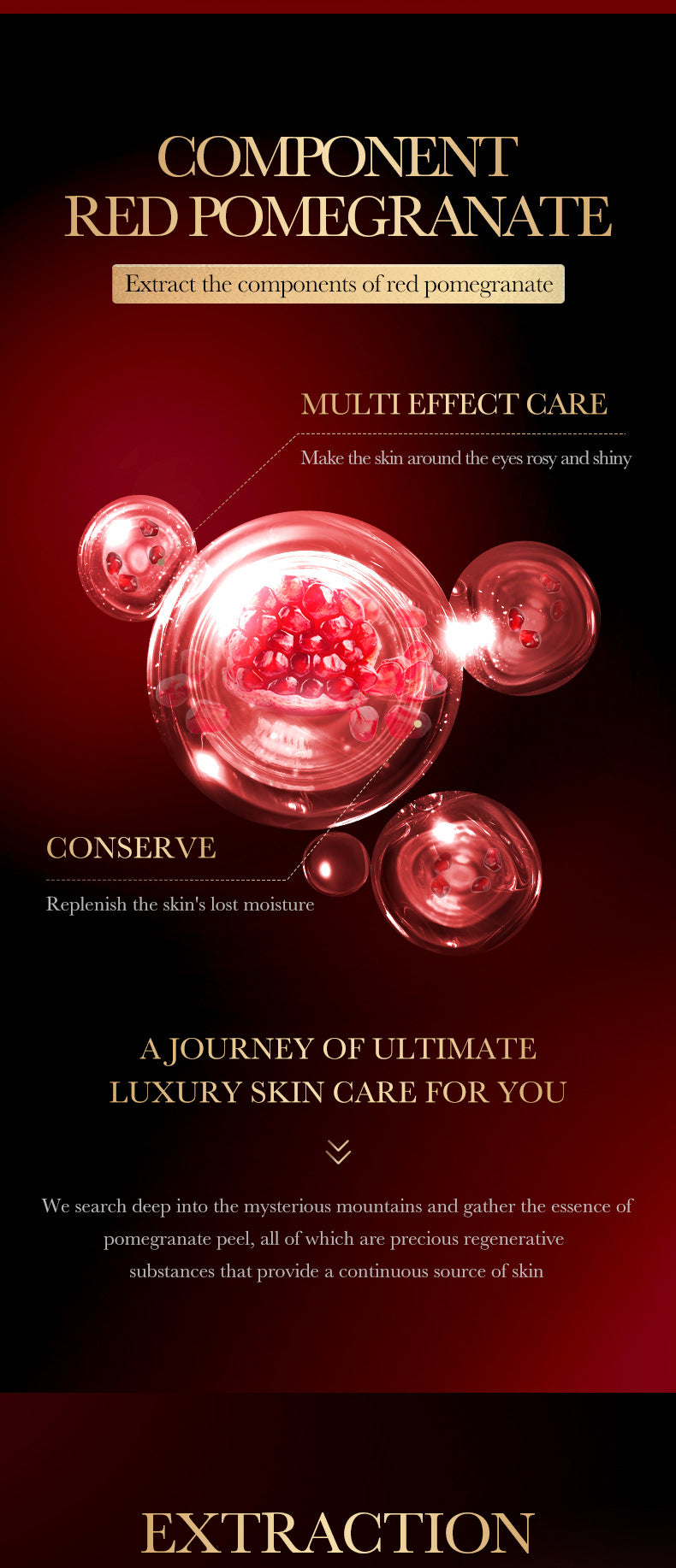 Red Pomegranate Eye Mask SADOER Moisturize the eye area, improve dark circles and wrinkles,  foreign trade wholesale