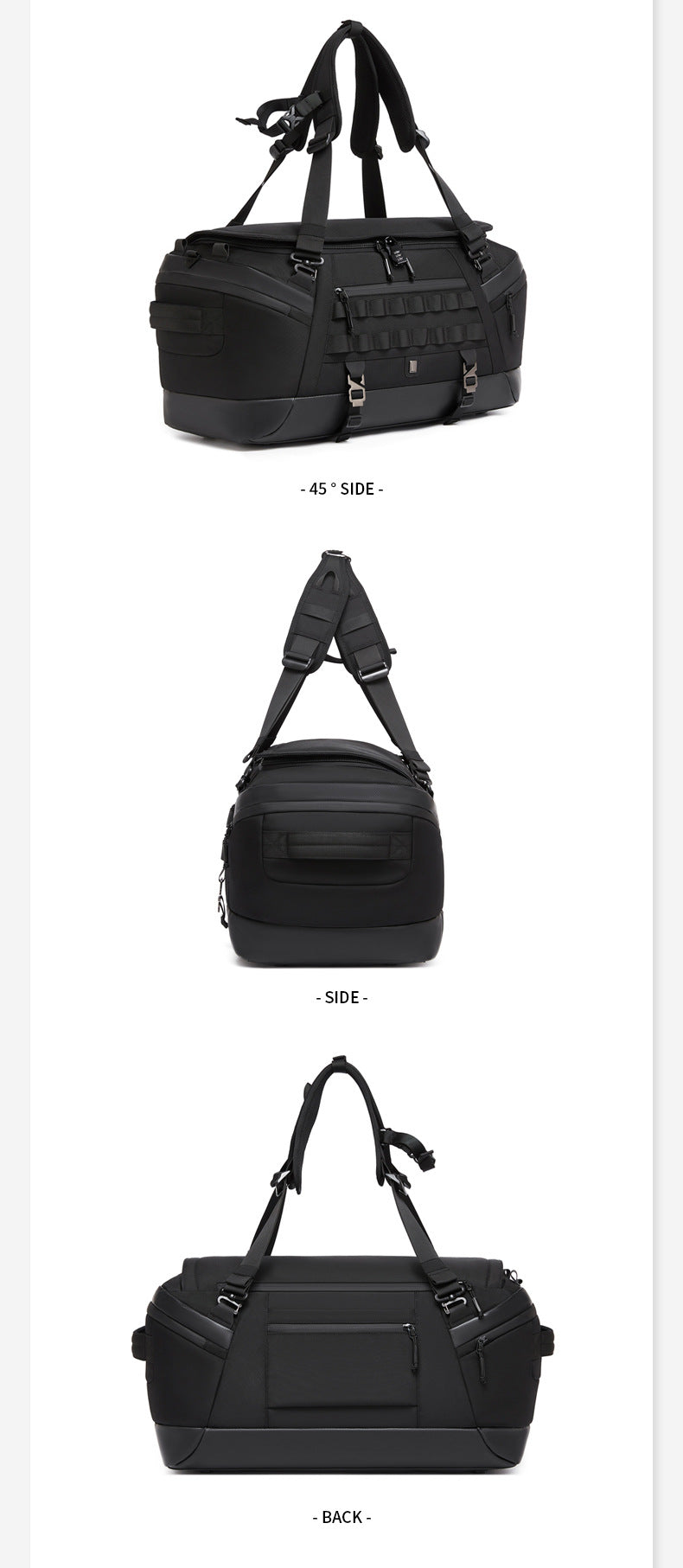 Men's Travel Bag Multifunctional Sports Fitness Bag Large Capacity Waterproof Travel Bag Business Trip Handheld Backpack