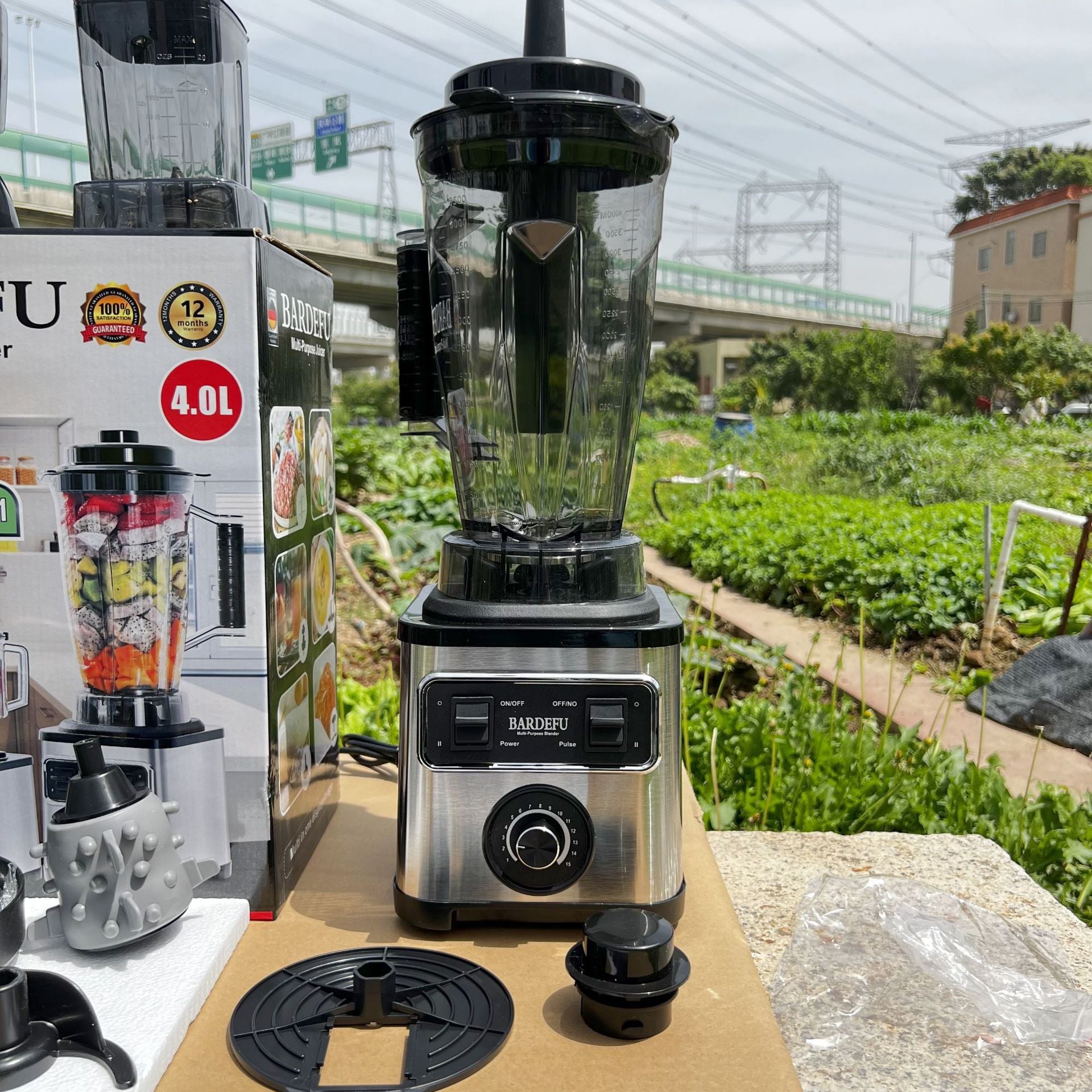 6in1blender Commercial Stainless Steel Blender Household Pure Copper Meat Grinder Ice Crusher Juicer Multi-Function