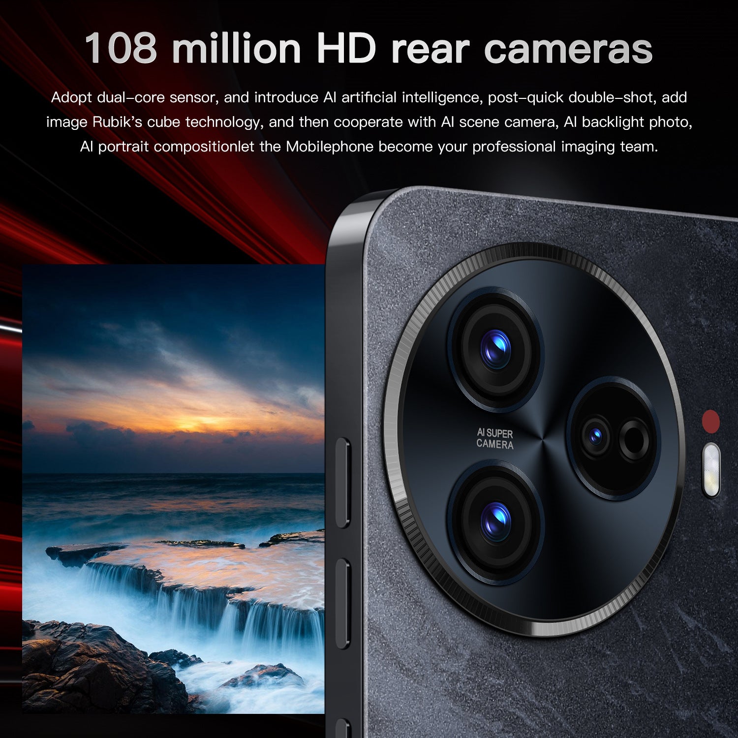 New C30 Pro Mobile Phone16+1T Android Smart Large Screen Mobile Phone Factory AliExpress Hot Sale