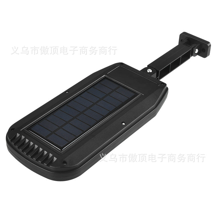 New outdoor solar light with colorful warning street light COB Garden Light with Human Body Sensor with Remote Control