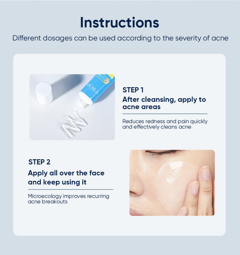 Spot Goods MOIKA Salicylic Acid Gel Fades Acne Skin Care Products Moisturizing Anti-Acne
