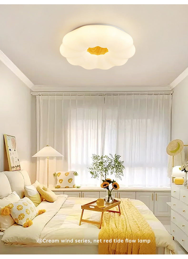 Creative2025New Year's New Warm Minimalist Cream Style Home Bedroom Ceiling Lamp Master Bedroom Lamp Simple Modern
