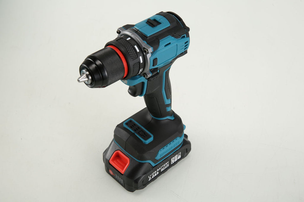 Factory Wholesale New Model21V Two-Speed Lithium Electric Drill Rechargeable High-Power Hand Drill with Accessories Plastic Box Impact Drill
