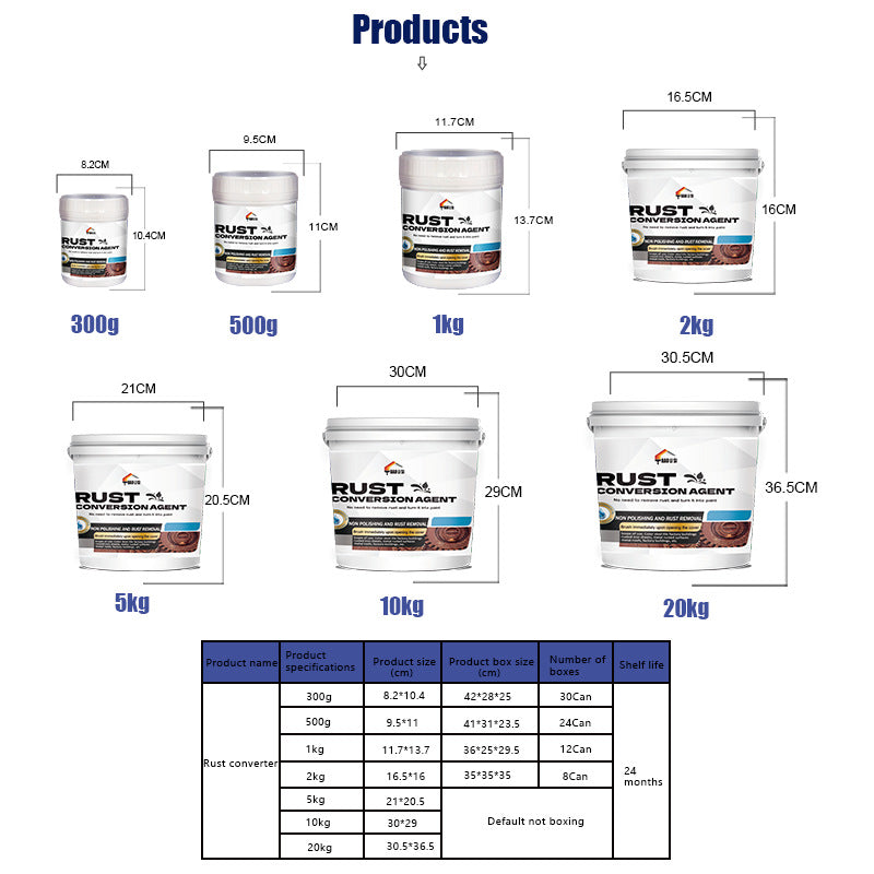 Rust Converter Rust-Free Color Steel Tile Renovation Special Metal Paint Anti-Corrosion Rust Fixer No Sanding Required