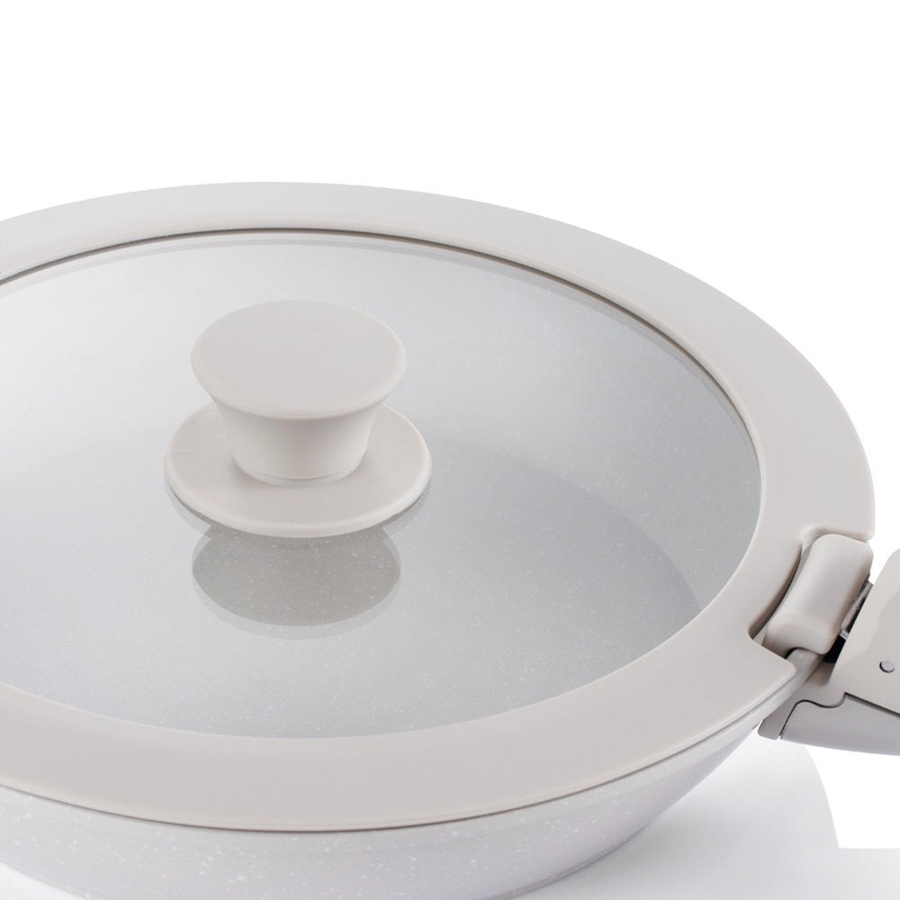 RAF Hot Sale Handle Detachable Non-Stick Pan Ceramic Glaze Universal Stove Cookware Set