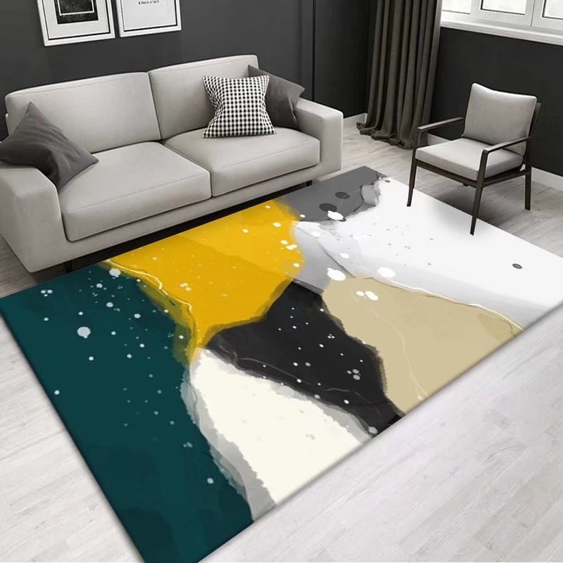 Simple Modern Minimalist Style Carpet Living Room Coffee Table Rug Bedroom Full Bedside Mat Rectangular Home Rug