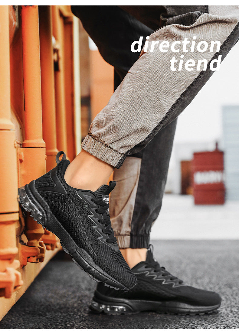 New Fashion Jelly Sole Men's Shoes Flyknit Breathable Casual Shoes Student Running Sports Shoes Export Men's Shoes