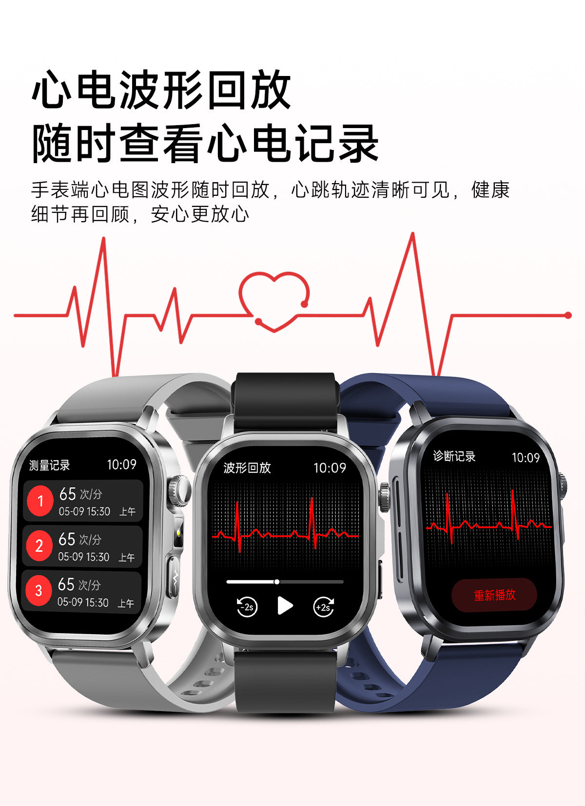 et573AI ECG Smart Health Management Watch Non-Invasive Blood Sugar Uric Acid Blood Lipid Monitoring Smart Watch