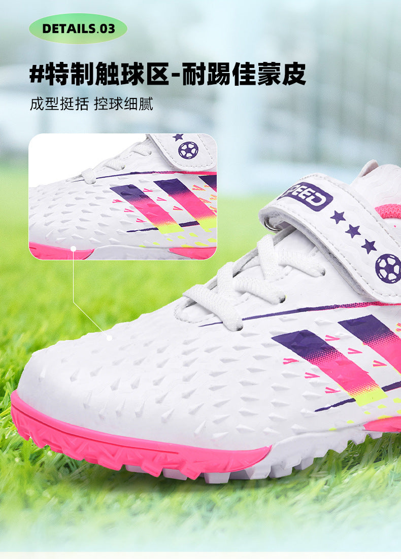 2025New Football Shoes for Men and Women, Medium and Large Children, Students, Long Spike Training Shoes, Youth Grass and Artificial Grass Field Sports