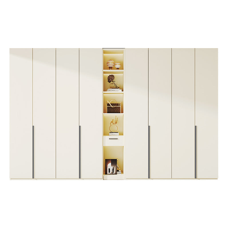 Custom Wardrobe One-Door to Ceiling Combination Home Bedroom Furniture Simple Modern European Pine Board Storage Closet