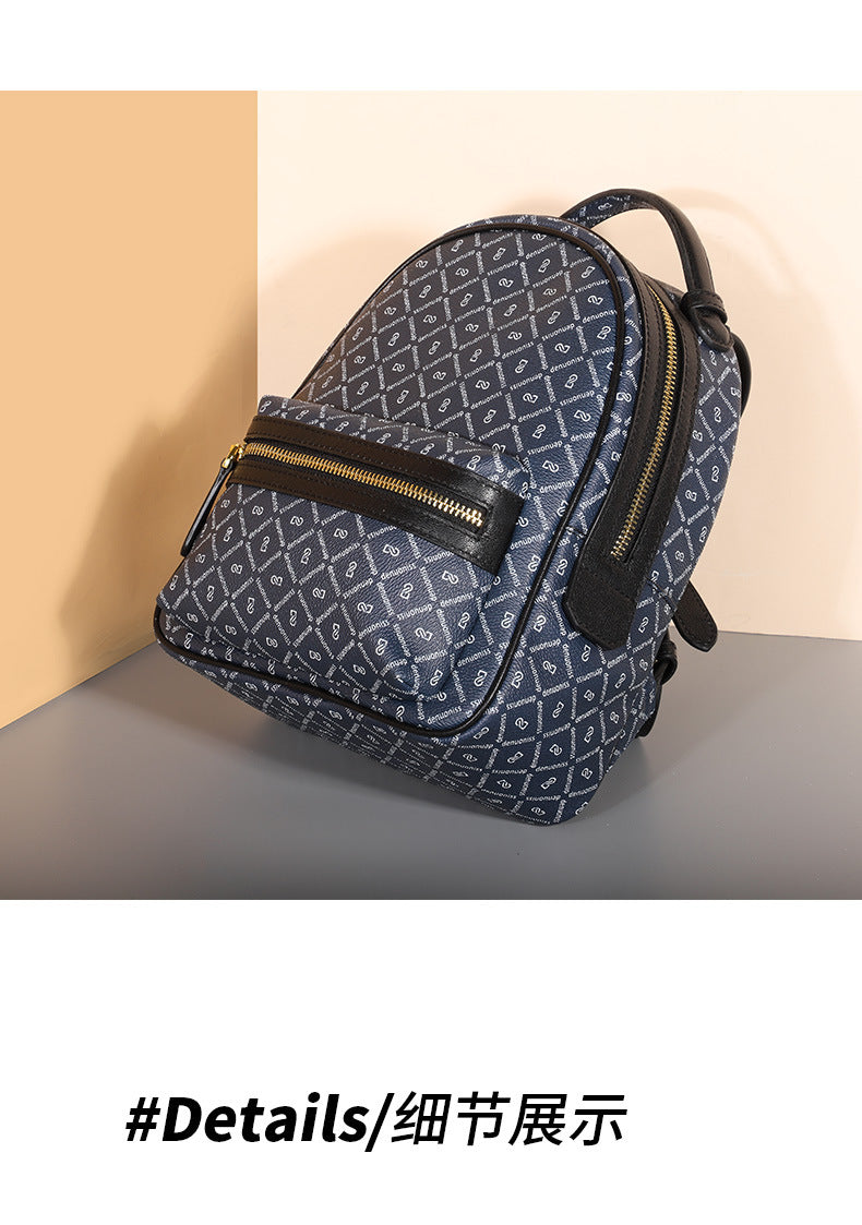 Trendy Fashion Bag for Women New Printed Handbag Retro Personality Stylish Color-Block Simple Shoulder Bag for Women