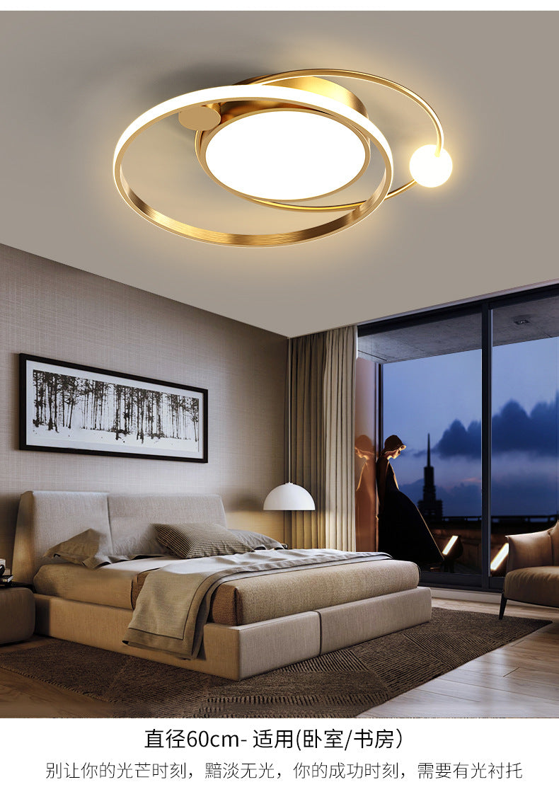 Nordic Bedroom Light Modern Minimalist led Ceiling Lamp Cozy Romantic Creative Living Room Study Room Light Fixture Round Shape