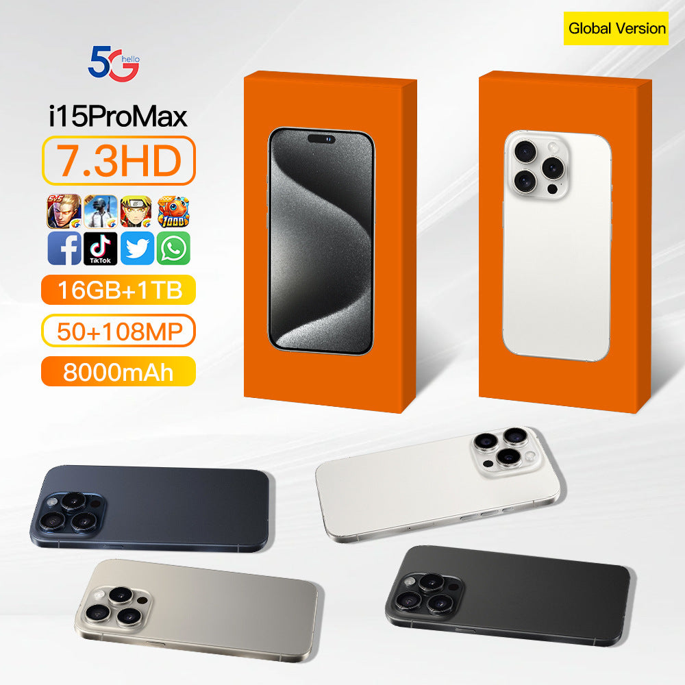 Popular i15proMax Smartphone6.5High Definition Large Screen Mobile Phone1+16Android Phone Wholesale