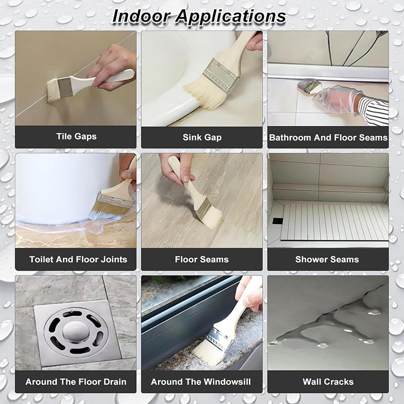 Nano Coating Roof Waterproof Glue Liquid Transparent Wall Water Infiltration Moisture Proof Toilet Transparent Waterproof Coating