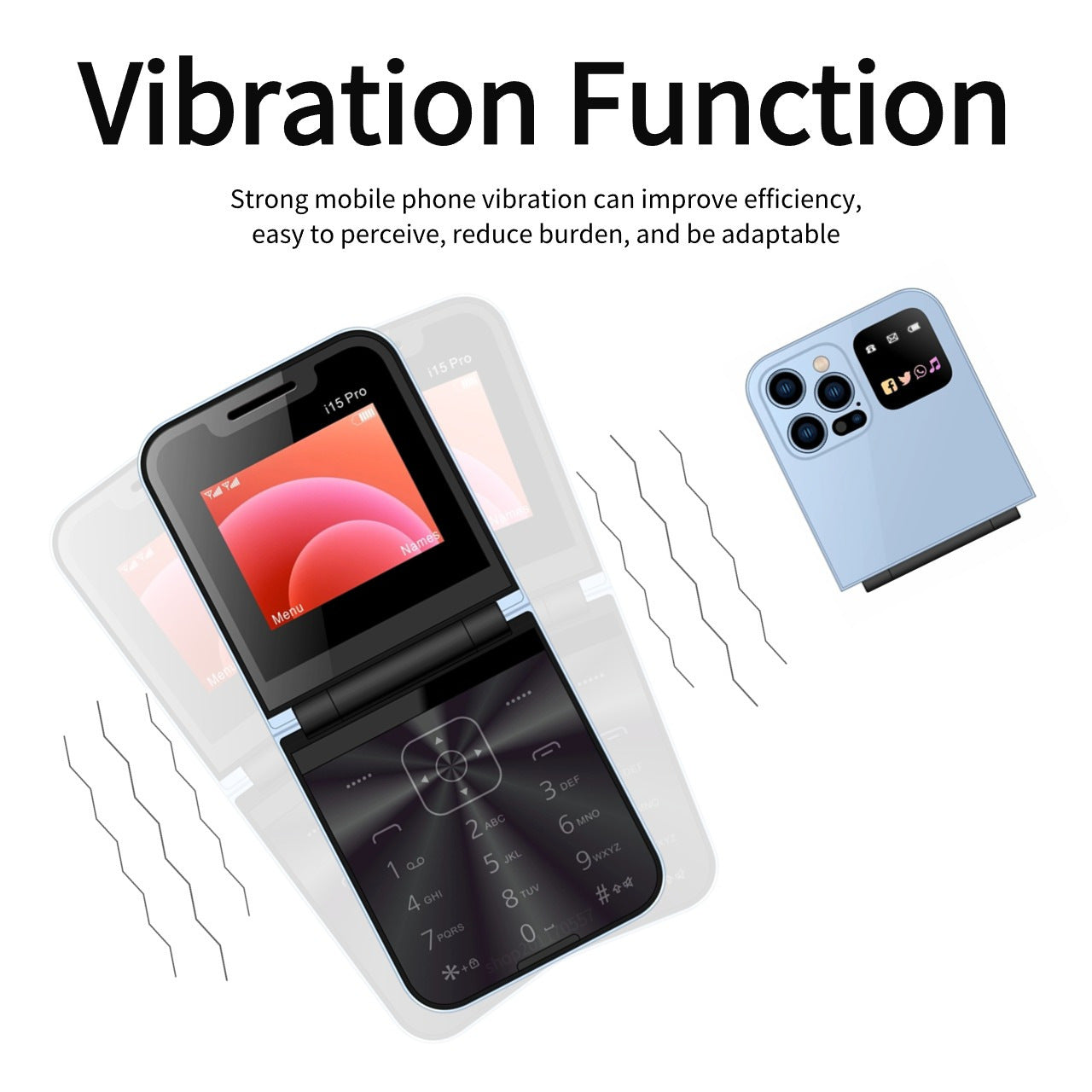 Wholesale Hot Selling Foldable Mobile Phone for Elderly Bluetooth Dialing Student Backup Feature Phone Card Phone Foldable