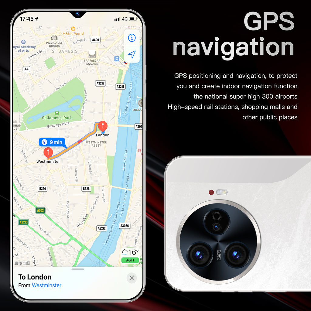 Hot Sale New C30 Pro Mobile Phone16+1T Android Smart Large Screen Mobile Phone Manufacturer(Popular)