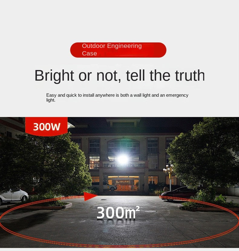 New Solar Floodlight Garden Community Ultra-Bright Waterproof Outdoor Light 500W Large Emitting Surface LED Solar Light