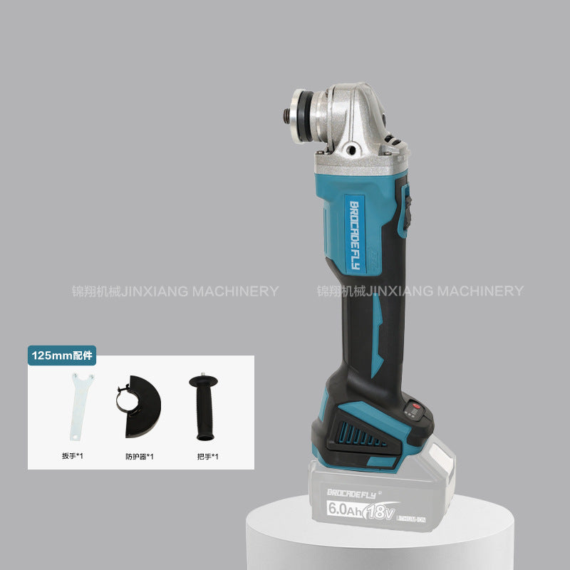 Multifunctional Lithium Battery Brushless Electric Angle Grinder Polisher Cutting Machine Rechargeable Durable Grinding Machine Electric